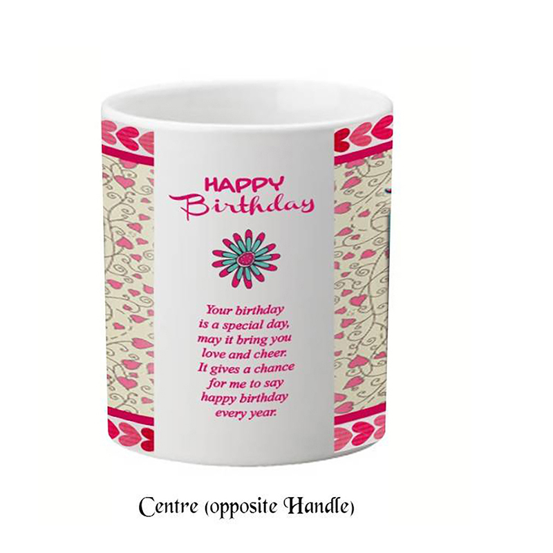 Personalised Birthday Mug Gift - Happy Birthday Bumble Bees
