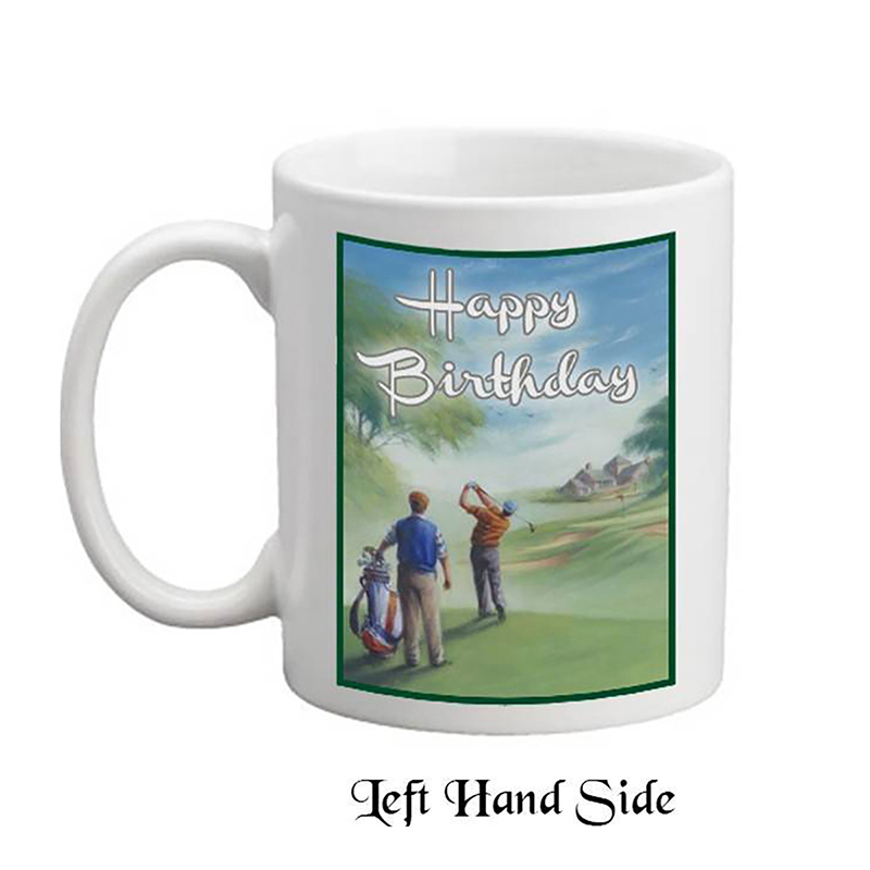Personalised Birthday Mug Gift - Golf