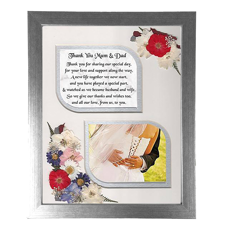Personalised Wedding Thank You Frame - Wedding Thank You Mum & Dad
