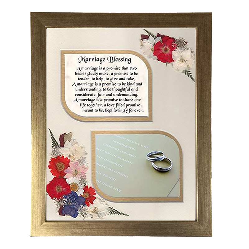Personalised Wedding Frame - Marriage Blessing