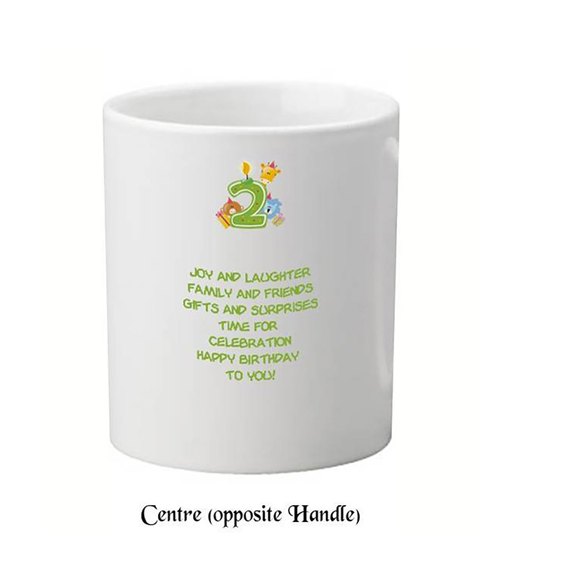 Personalised Birthday Mug Gift - Age 2 - Birthday Party with Photo