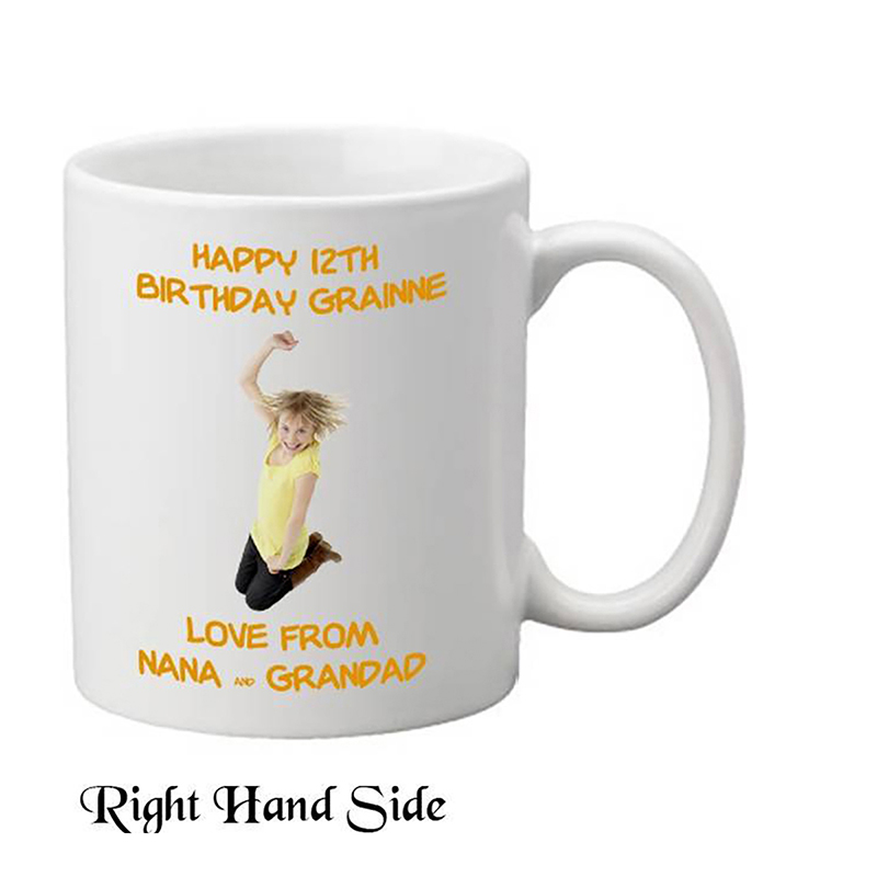 Personalised Birthday Mug Gift - Age 12 - Birthday Party with Photo