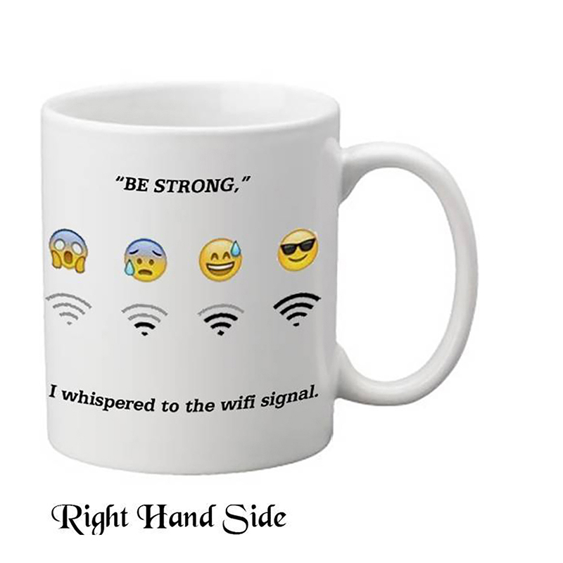 Personalised Mug Gift - Need Wifi Emoji Mug
