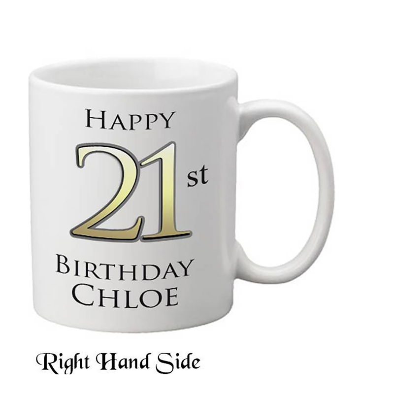 Personalised Birthday Mug Gift - Happy 21st Birthday