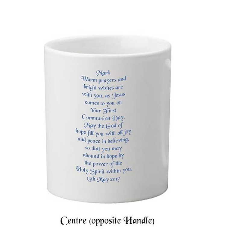 Personalised Communion Mug Gift - Modern Boy