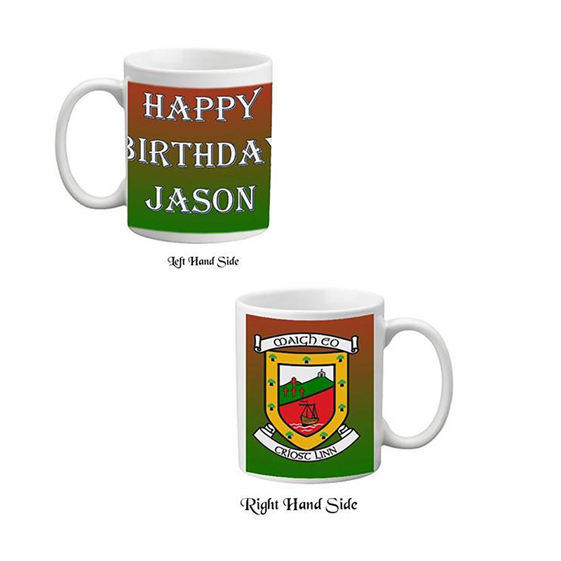 Personalised Mug Gift - Mayo (Happy Birthday)