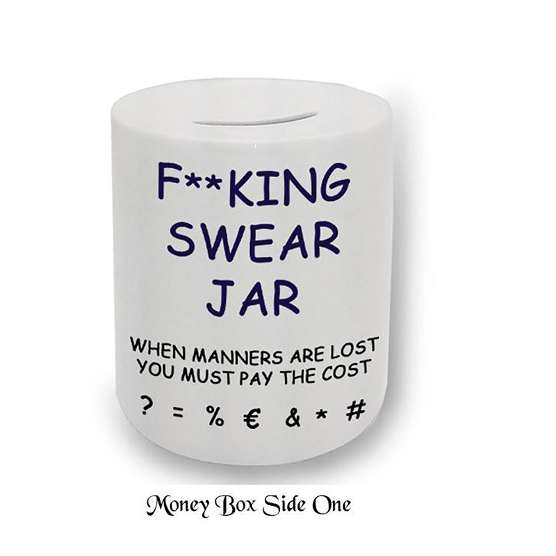 Personalised Money Box Gift - Swear Jar