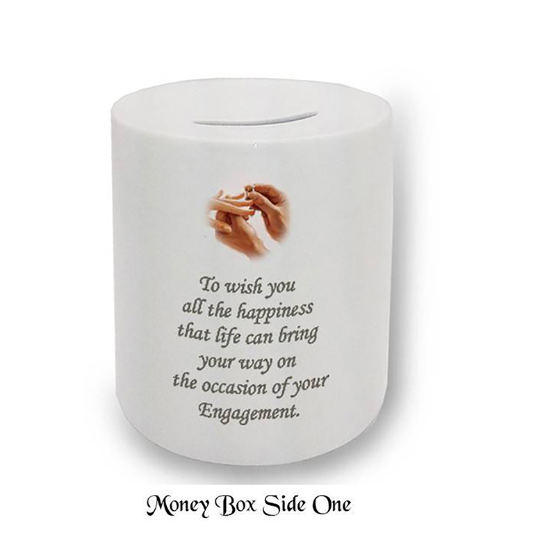 Personalised Money Box Gift - Engagement