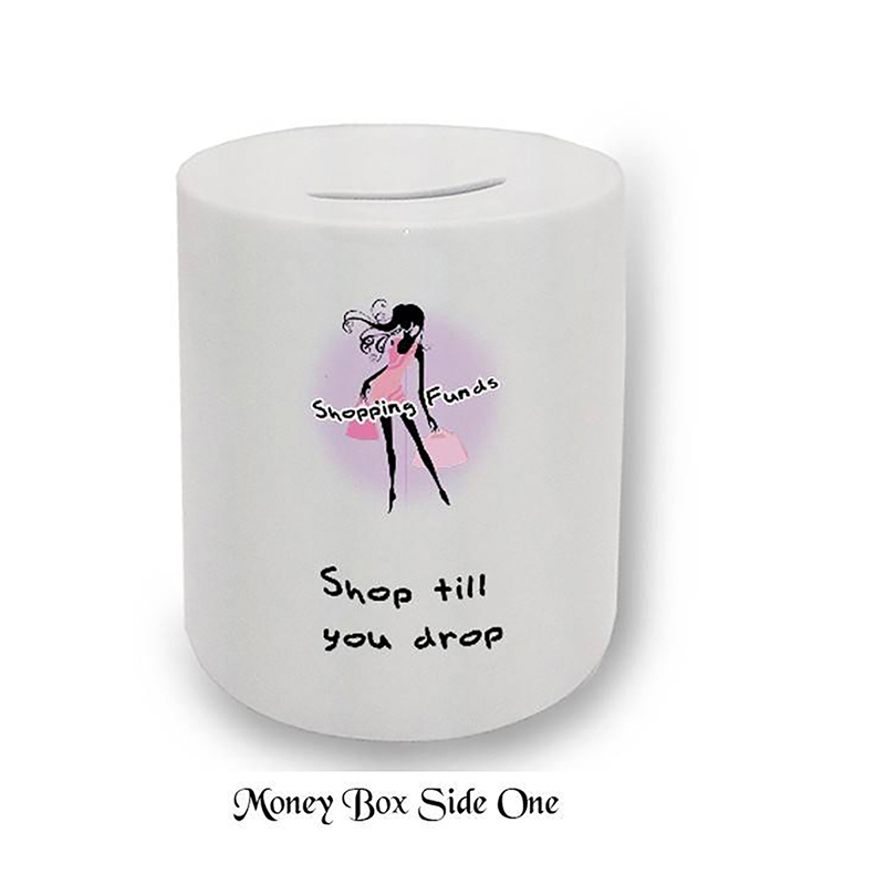 Personalised Money Box Gift - Shopping Savings