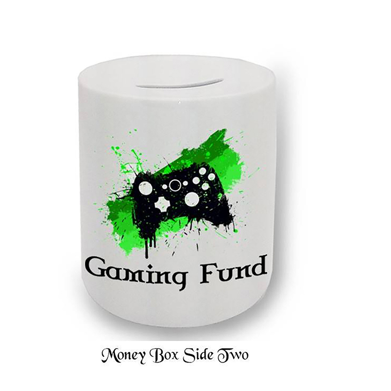 Personalised Money Box Gift - Gaming Money