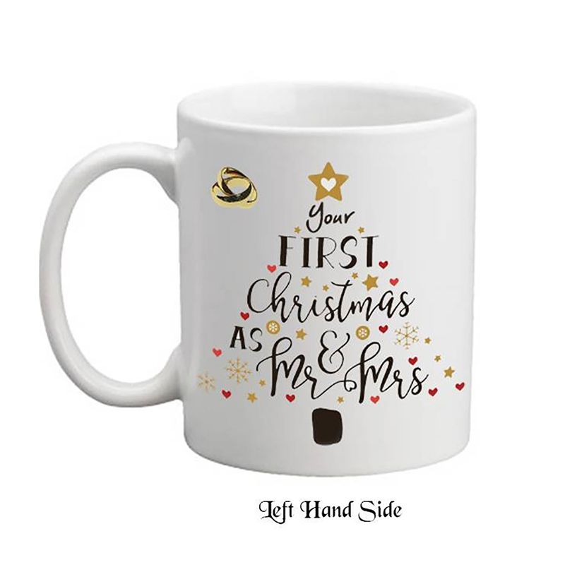 Baubles & Gold Rings - YOur First Xmas Mug