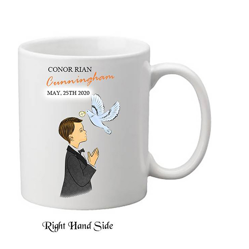 Personalised 1st Holy Communion Mug Gift - Boy Chalice