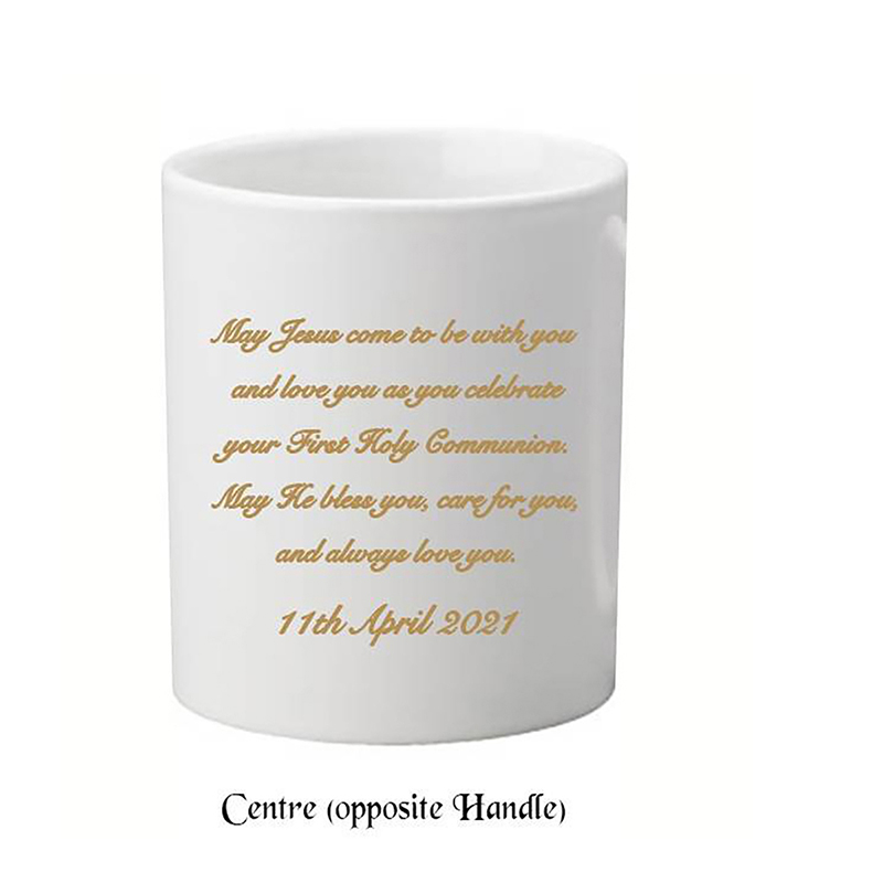 Personalised 1st Holy Communion Mug Gift - Girl Chalice & Bible with Photo