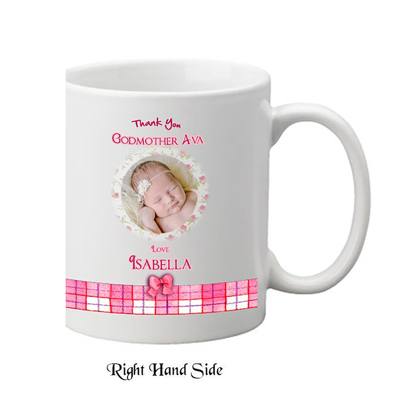 Personalised Godmother Mug Gift - Kitten & Bow