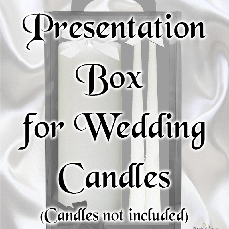 Acetate Wedding Box (does not include candles)