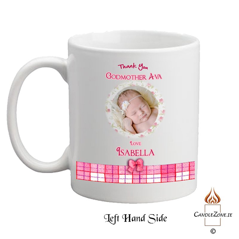 Personalised Godmother Mug Gift - Kitten & Bow