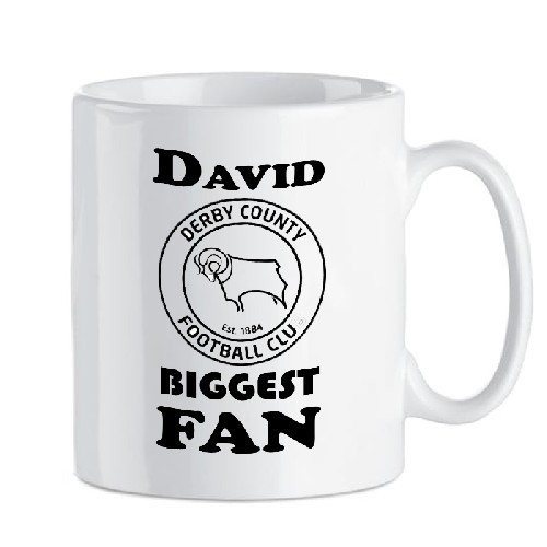 Personalised Mug Gift - Derby Biggest Fan Personalised Mug