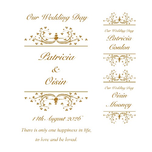 Bespoke Wedding Candle