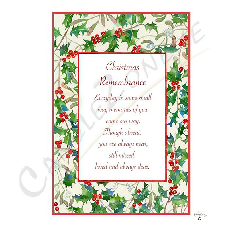 Personalised Christmas - Holly Border