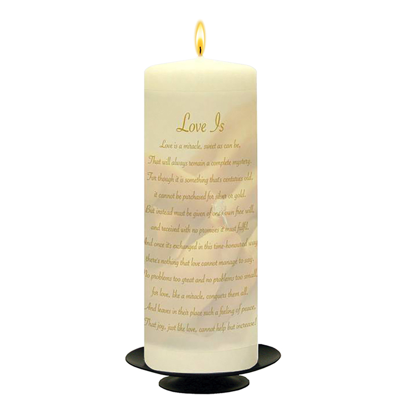 Personalised Engagement Candle Gift - Gold Hands and Glasses