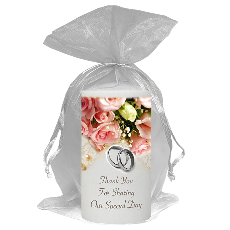 Personalised Thank you Wedding Favour - Pearl