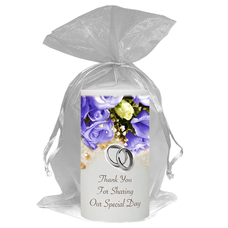 Personalised Thank you Wedding Favour - Pearl
