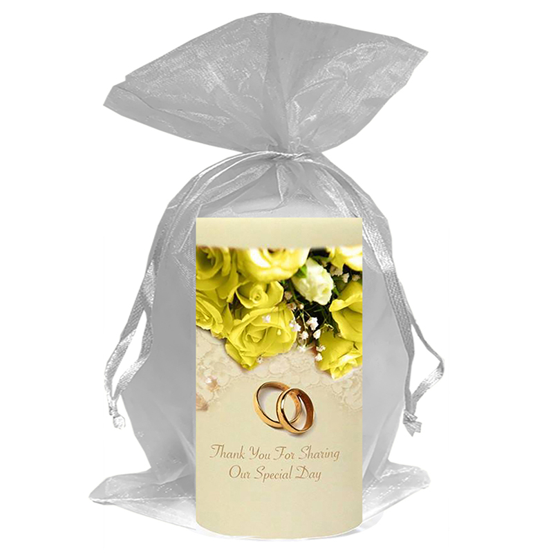 Personalised Thank you Wedding Favour - Pearls