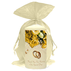 Personalised Thank you Wedding Favour - Hand To Hand Silver