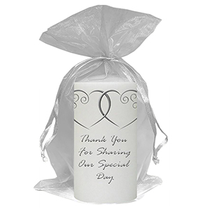 Personalised Thank you Wedding Favour - Blind Love Silver