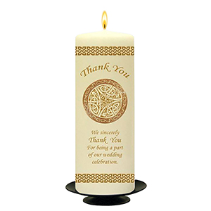 Personalised Wedding Thank you Candle Gift - Doves - Bridesmaid