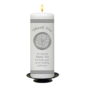Personalised Wedding Thank you Candle Gift - Doves - Bridesmaid