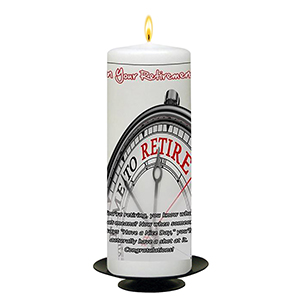 Personalsied Retirement Candle Gift - Beach Sunset