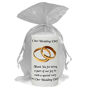 Personalised Thank you Wedding Favour - Blind Love Silver