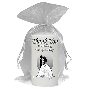 Personalised Thank you Wedding Favour - Blind Love Silver