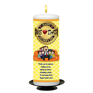 Personalised Fathers Day Gift Candle - Fun with Photo