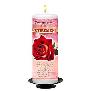 Personalsied Retirement Candle Gift - Beach Sunset