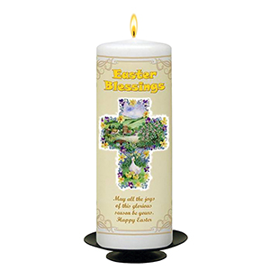 Personalatised Easter Gift Candle - Personalised Daisys Blue