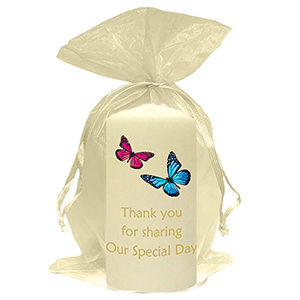 Personalised Thank you Wedding Favour - Hand To Hand Silver