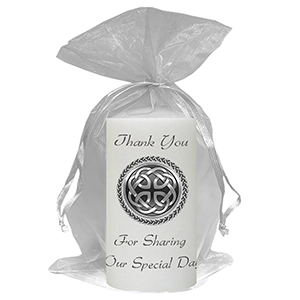 Personalised Thank you Wedding Favour - Blind Love Silver