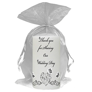 Personalised Thank you Wedding Favour - Blind Love Silver