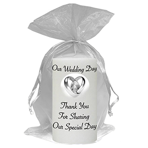 Personalised Thank you Wedding Favour - Blind Love Silver