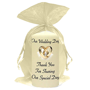 Personalised Thank you Wedding Favour - Blind Love Silver