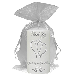 Personalised Thank you Wedding Favour - Blind Love Silver