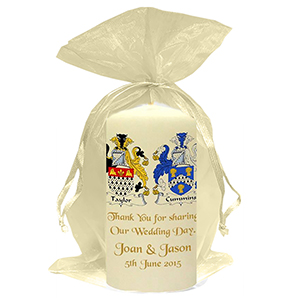 Personalised Thank you Wedding Favour - Blind Love Silver