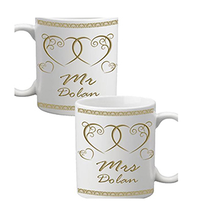 Personalised Mug Gift - Good Morning Handsome & Good Morning Beautiful (set of two)