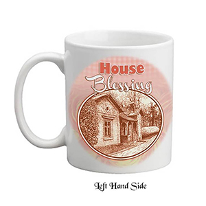 Personalised Mug Gift - House Blessing House Sketch