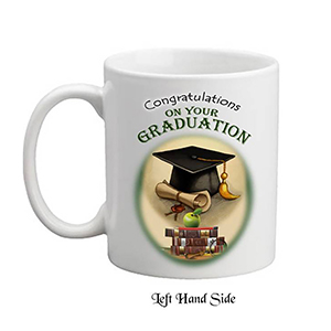 Personalised Graduation Candle Gift - Books & Apple