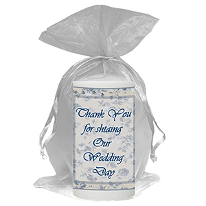 Personalised Thank you Wedding Favour - Blind Love Silver