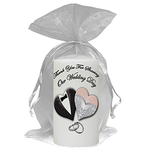 Personalised Thank you Wedding Favour - Blind Love Silver