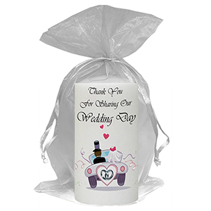 Personalised Thank you Wedding Favour - Blind Love Silver